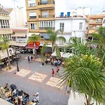 Piso céntrico 1 min de la playa con terraza y BBQ